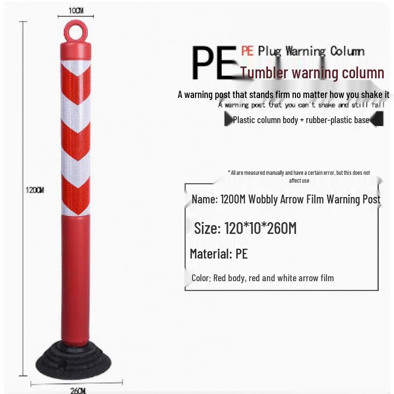 80cm Reflective Rubber-Plastic Anti-collision Road Post Guardrail