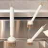 Stain Removal Rotatable Pot Scrubber Long Handle Cookware Cleaner Brush  Kitchen Use