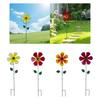 Pinwheels Metal Flower Decorative Garden Stake, Outdoor Garden Decor, Decorative ,Garden Stake for Lawn ,Patio ,Porch ,Garage
