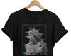 Vaporwave Glitch T-shirt | Cyborg Statue Graphic Tee