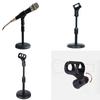 Sturdy Tabletop Mic Holder Stand Adjustable Microphone Rack with Extendable Height for Live Streaming and Conferences