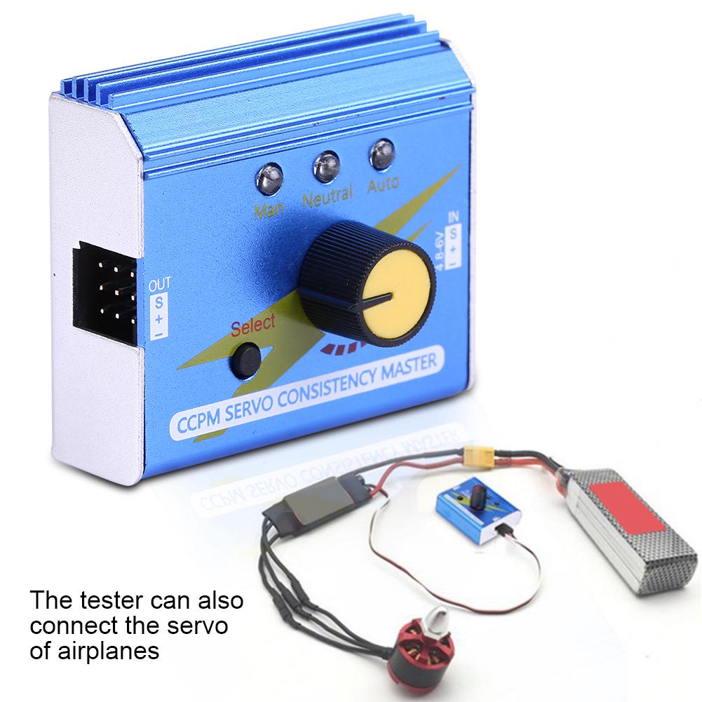 Testeur De Servomoteur RC - Pour Avion, Voiture, Bateau, Test CCPM, Contrôle ESC, Tension 4,8-6V