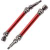 1 Pair RC Car Metal Front and Rear Drive Shaft Replacement Fit for ARRMA Kraton 1 10 RC Car