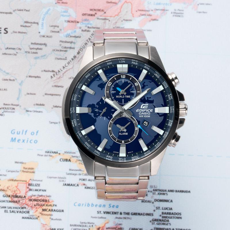 Casio Men EDIFICE Blue Watch EFR-303DB-2A EFR-303DB-2A