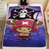 1 Stück One Piece Tony Tony Chopper Gemusterte Flanelldecke Geeignet für Alle Jahreszeiten Für Heimdekoration Wärme Und Komfort Geschenke Feiertagsgeschenk