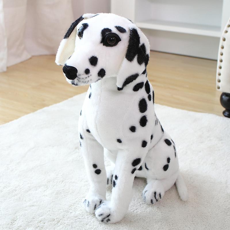 Stuffed Animals Plush Dalmatian Dog Toy Lifelike Wolfhound Puppy Toy Realistic Kids Decor Toys Gift For Children Pet Shop Mascot