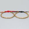 Tibetan Buddhist Handmade Braided Long Copper Beads Lucky Rope Bracelet Bangles