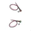 2Pcs LED Metal Indicator Light 6mm Waterproof Signal And Red