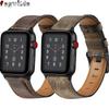 Retro-Rindslederarmband für Apple Watch Band 44mm 40mm 45mm 41mm 49mm 46mm correa bracelet iWatch Serie 3 4 se 6 7 8 ultra2 10