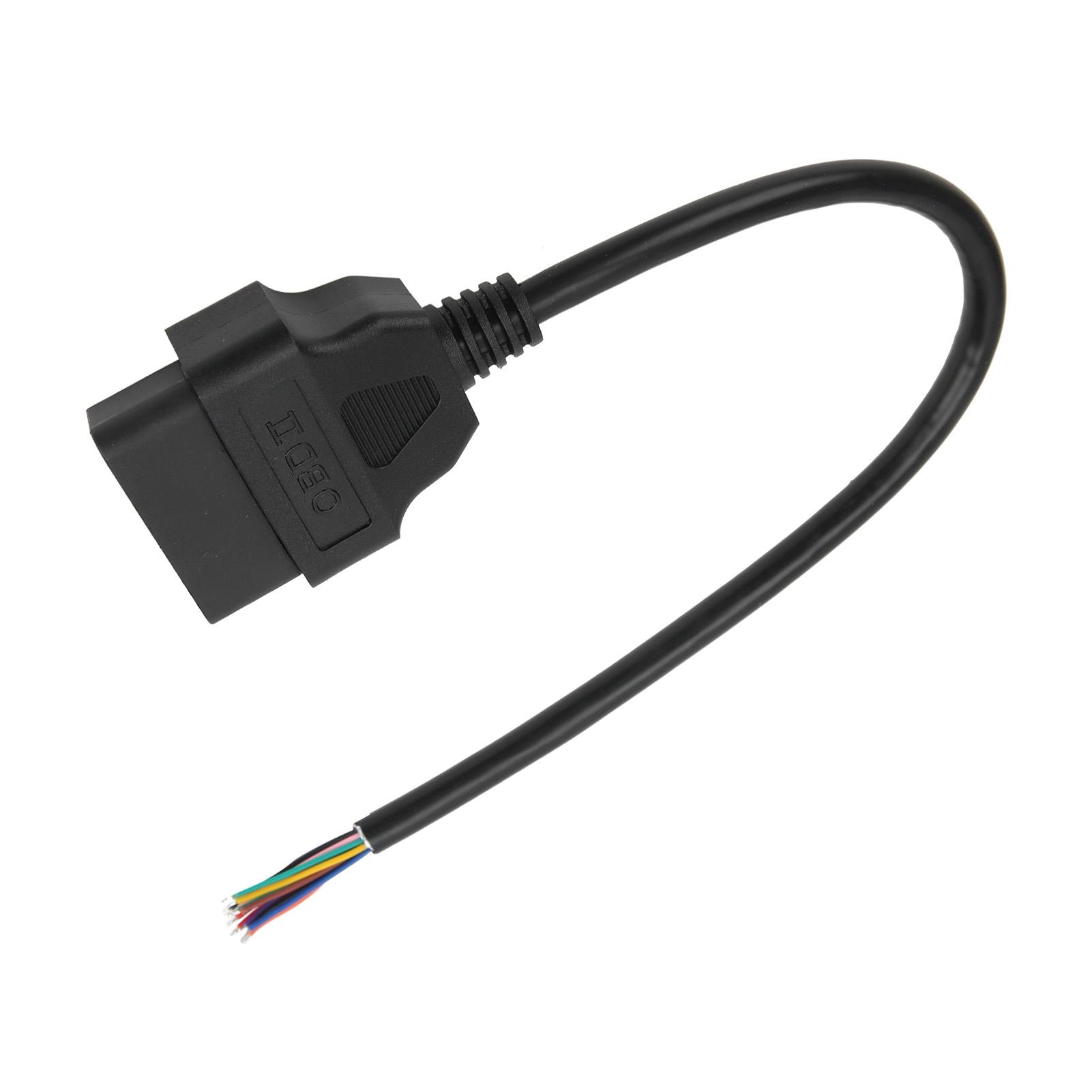 

OBD2 Plug Adapter 16Pin Male Cable Connector Diagnostic Tool Fitting for ELM327 Extension 30cm