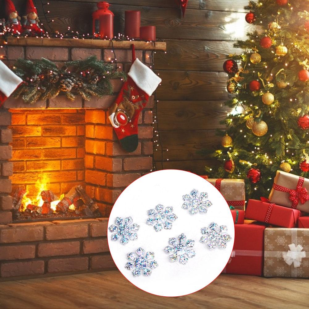 300 ks sněhových vloček, konfety, vánoční dekorativní doplněk, sněhové vločky, vánoční ozdoba méně než více než (25 mm