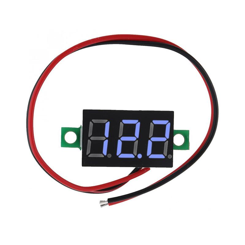 Mini 0,36 inch Dc4.5V-30V Digital Roșu Verde Albastru LED Panou de afișare Contor de tensiune Voltmetru Tester Motocicletă Voltmetru