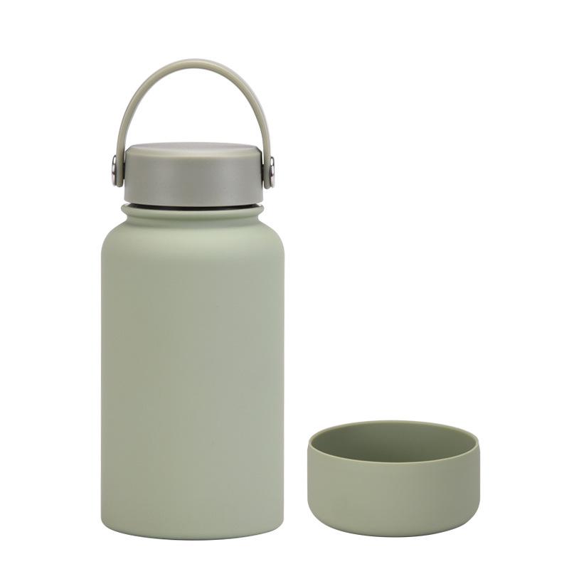 650Ml Stainless Steel Thermos Cup Non-Slip Outdoor Portable Water Cup Simple Wide Mouth Sports Kettle