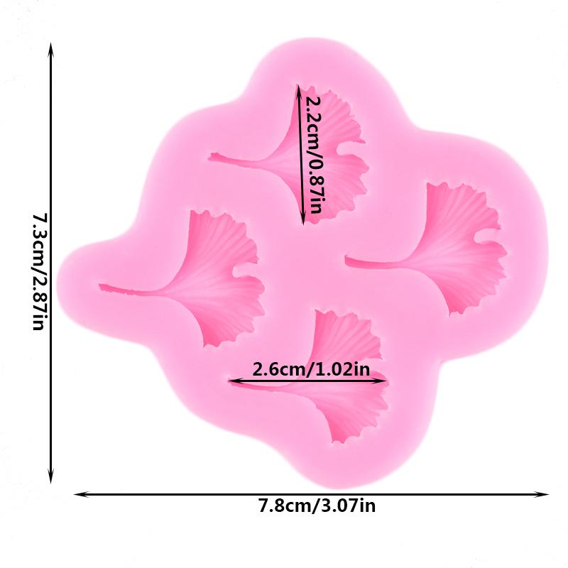 Tropical Leaf Ginkgo Biloba Leaf Palm Leaf Silicone Mould Maple Leaf Fondant Moulds Chocolate Candy Mould Cake Decoration Tools