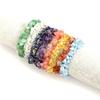 Creative Multi-Color Handmade Curved Needle Natural Irregular Crystal Gravel Elastic Bracelet Bracelet B93