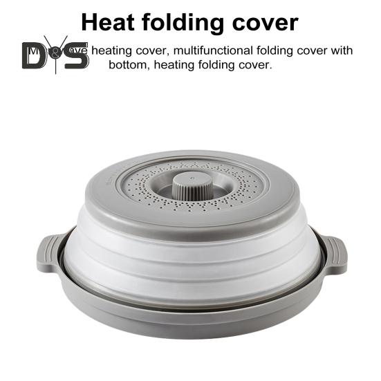Microwave Splatter Cover BPA-Free Dishwasher-Safe Vented Heated Folding Lid Food Plate Guard with Hook Hole for Microwave Oven And Dishwasher