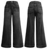 2025 Spring Women's High-Waisted Wide-Leg Retro Jeans - Slimming and Versatile Style