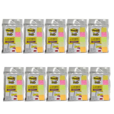 3M Strong Adhesive Header CVS Assortment 50mm X 15mm 90 Sheets 5 Pads 10 Piece Set Post-it 700SS-NPNH Multi-Color EC-700SS-NPNH CVS-10