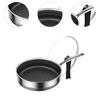 Frying Pan with Cover, Induction-Compatible Wok for Kitchen Use