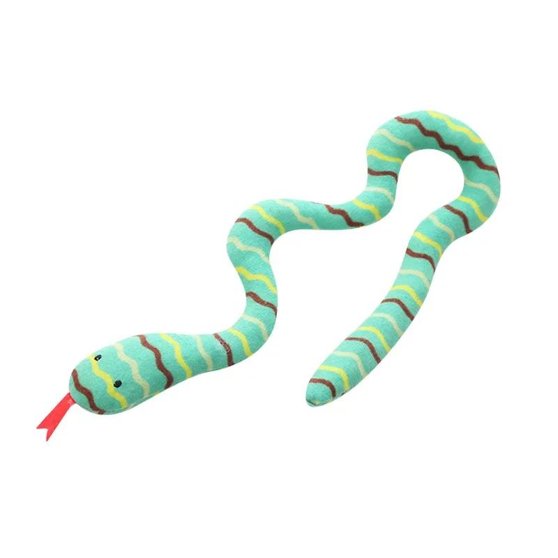 Catnip Toy Interactive Plush Cat Toy Gluttonous Snake Bite-Resistant Molar Interactive Toy Gift For Pet Accessories