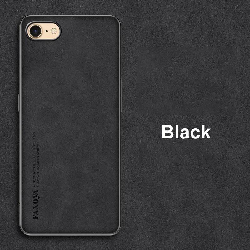 

Розкішний шкіряний чохол із овчини для Iphone 5 5s Se 2016 2020 2022 6 7 8 Plus Men Business Back Cover On For Apple Iphone5 S 6s for iPhone 12 pro чорний