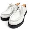 Pristine Leather Shoes Diapason White Leather Mens 5.5 2EG419 Used