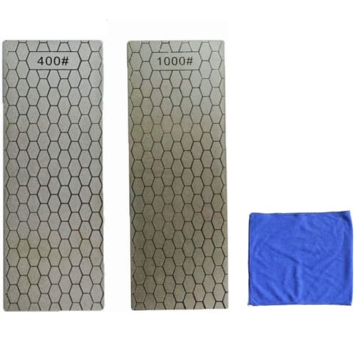 Deepa Diamond Whetstones, #400 and #1000, Set of 2, for Mini 4WD, Tool Processing, Grinding, Surface Refinishing, Diamond, Correction, Non-Slip, Mini