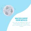 Water Drop Shape Pendant Mold Gem Design Flexibility Resin Jewelry Mold Easy Clean High Transparency Craft Making Tool