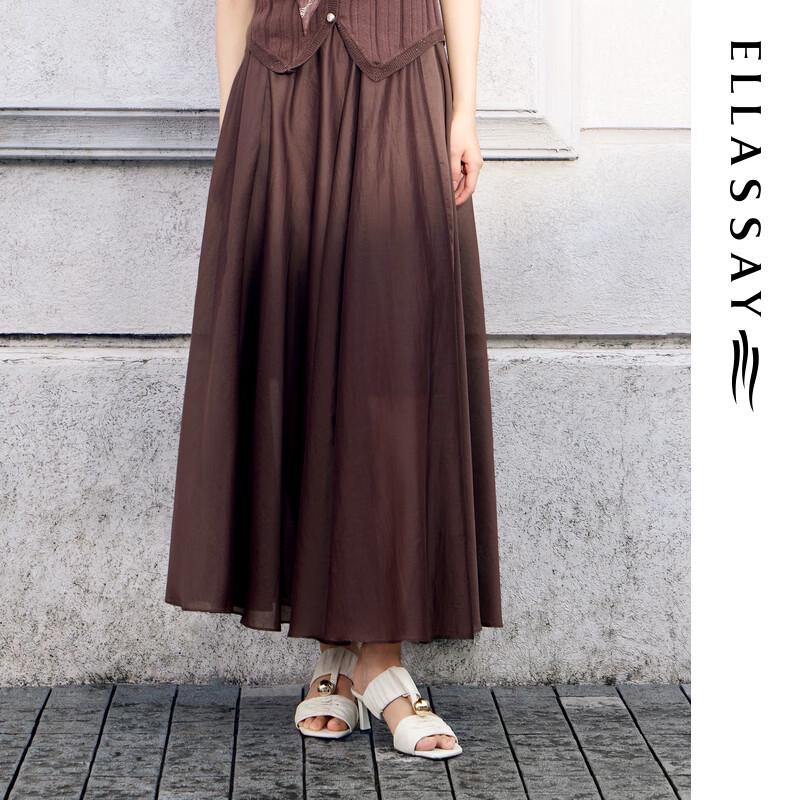 

ELLASSAY Lyocell Blend A-line Midi Skirt M