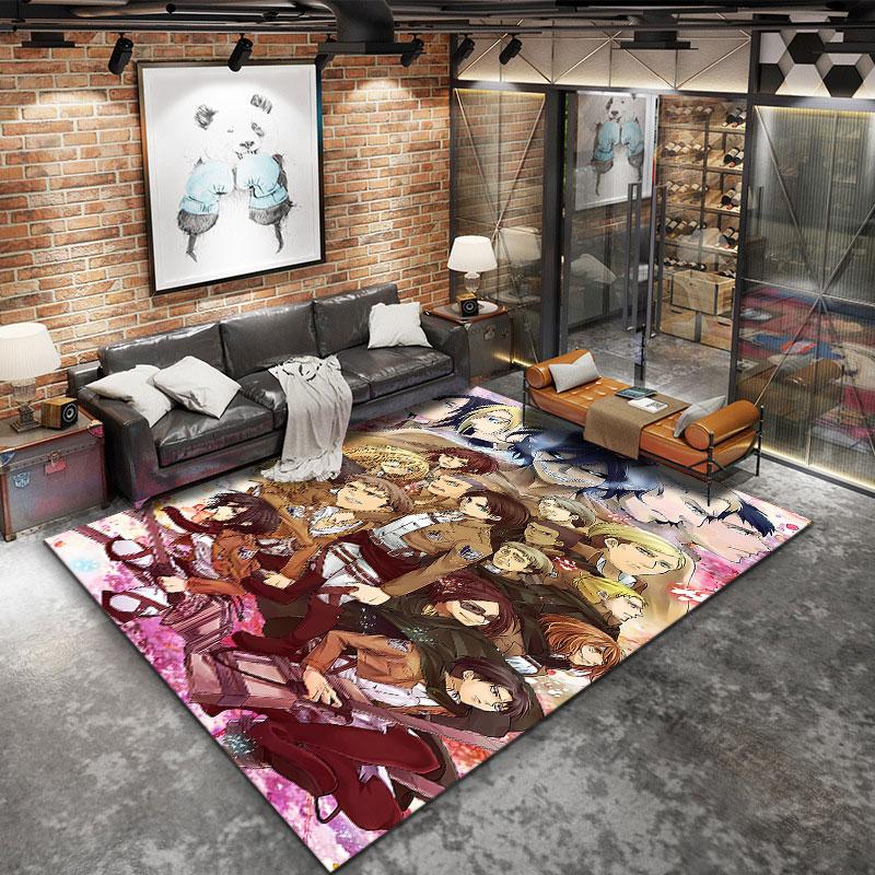 Attack Titan Carpet Rug For Living Room Bedroom Home Sofa Decoration Kids Play Nonslip Floor Mat