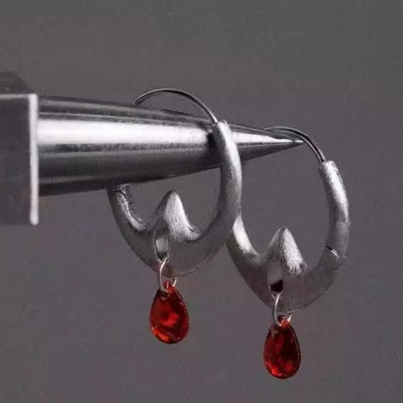 Stylish Copper Hoops Earrings Elegant Suspended Design Circle Earrings Jewelry For Casual Or Formal Occasions