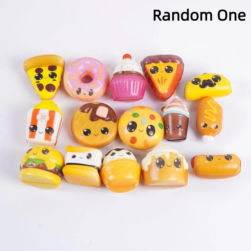 Cute Simulated Bread Food Shaped Toys Pu Slow Rebound Stress Squeeze Toys For Kids Adult