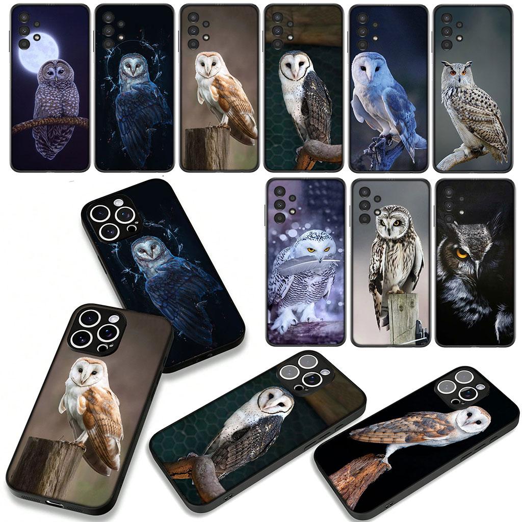 Cover for Apple iPhone 16 15 14 Plus 13 12 Mini 17 Pro Max + ProMax 16E Air 16+ 15+ Coque Phone Case Bird Owl Cute