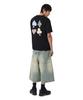Opeunyadeu(Owai) Check Trump Patch Tee - Black