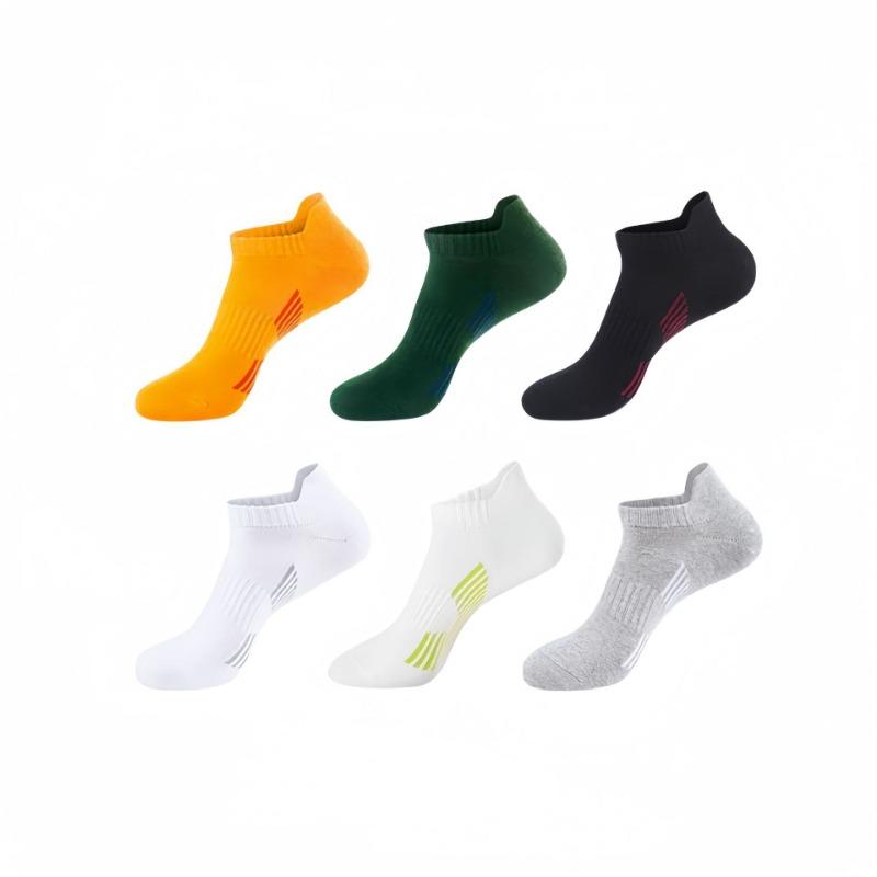 Men's Sports Socks, Summer Running Pure Cotton Short Socks, Sweat-absorbing and Odor-proof Men's Basketball Socks, Marathon Socks