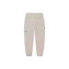 Li Ning Sports Lifestyle Solid Color Elastic Waistband Jogger Pants Men Pants Oatmeal-Gray AYKS283-2