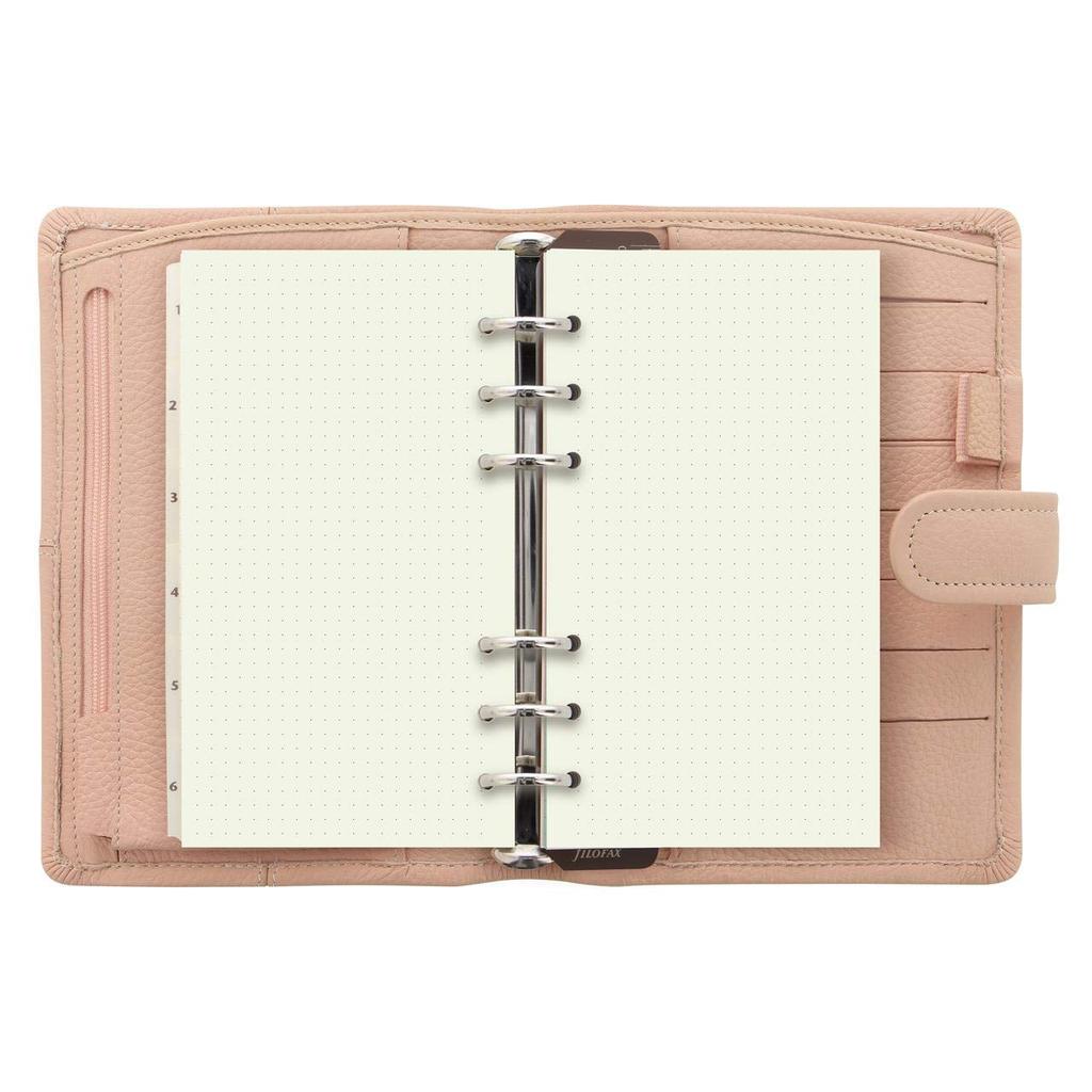 Filofax Classic Stitch Soft System Planner, Bible Size, Peach, 028527 (Genuine Imported Product)