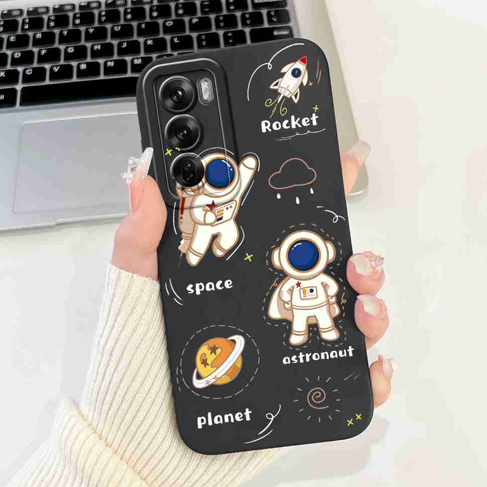 Silicone Case For Oppo Reno12 5G Colorful Small Cat Soft Cover For Oppo Reno 12 F 12F Reno12 FS 5G Protectors Cases Coque