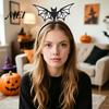 Halloween Cosplay Props Bat Headband, Felt Glitter Hairband Comfortable Headband for Girls Costume, Festival Masquerade Party Prop Hair Accessories