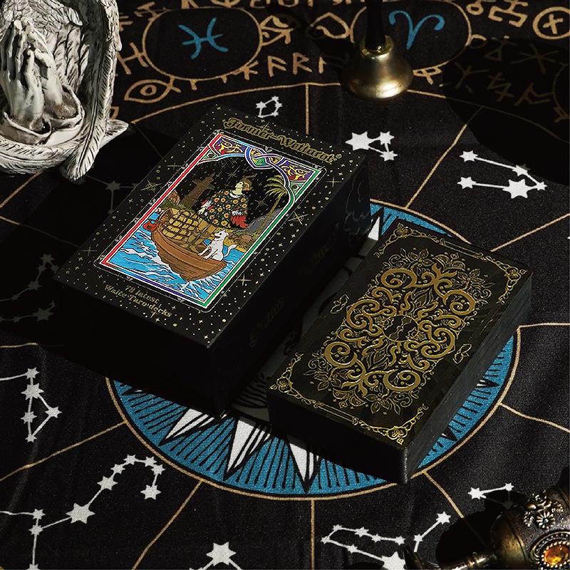Bílá zlatá fólie tarotová karta plná sada skutečné začátečnické opasek analýza Bílý plná sada tarotové karty