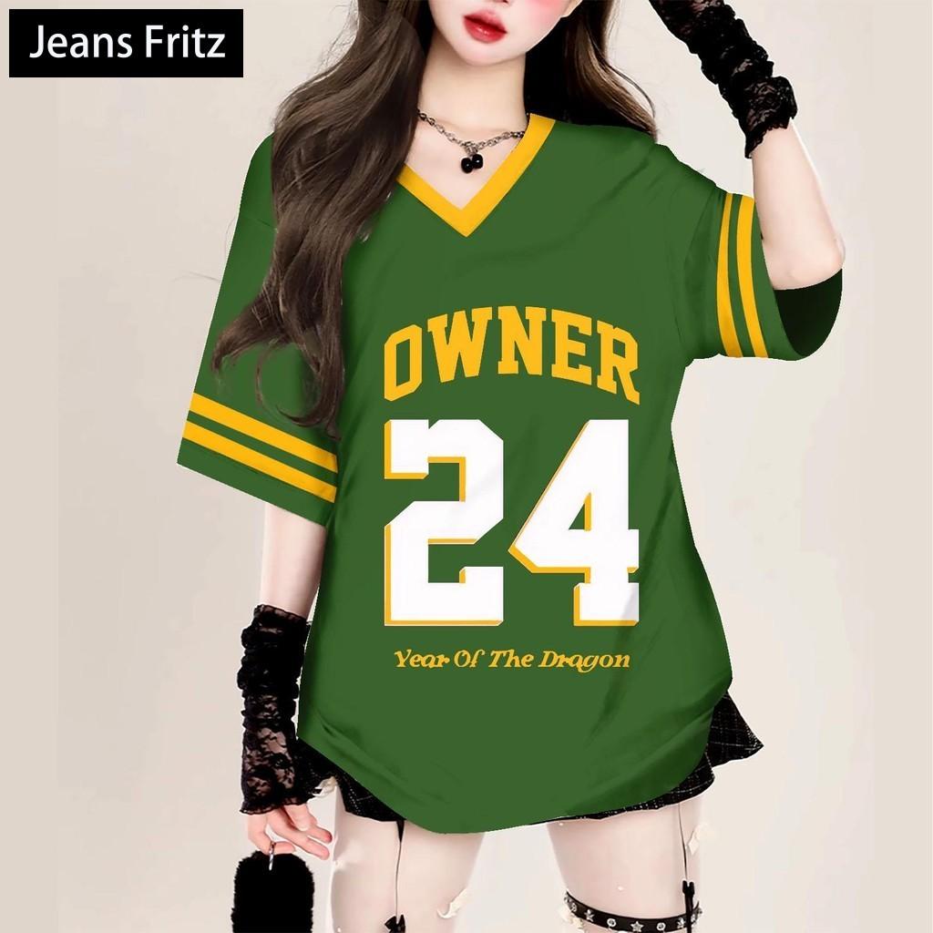 Korean style sports outdoor soccer jersey, women's street fashion short-sleeved V-neck T-shirt, beautiful women's shirt