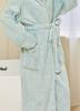 Coral Velvet Thickened Women's Bathrobe, Long Soft Nightgown, Couple's Robe, Comfortable Homewear