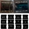 Černé vinylové AC Dash Button Repair Kit Náhradní nálepky pro Chevrolet GMC