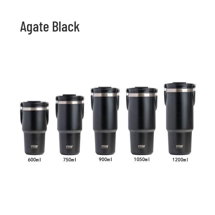 

Taisuo Large Capacity Handheld Insulated Sports Bottle - 304 Stainless Steel Car Coffee Cup 600ml