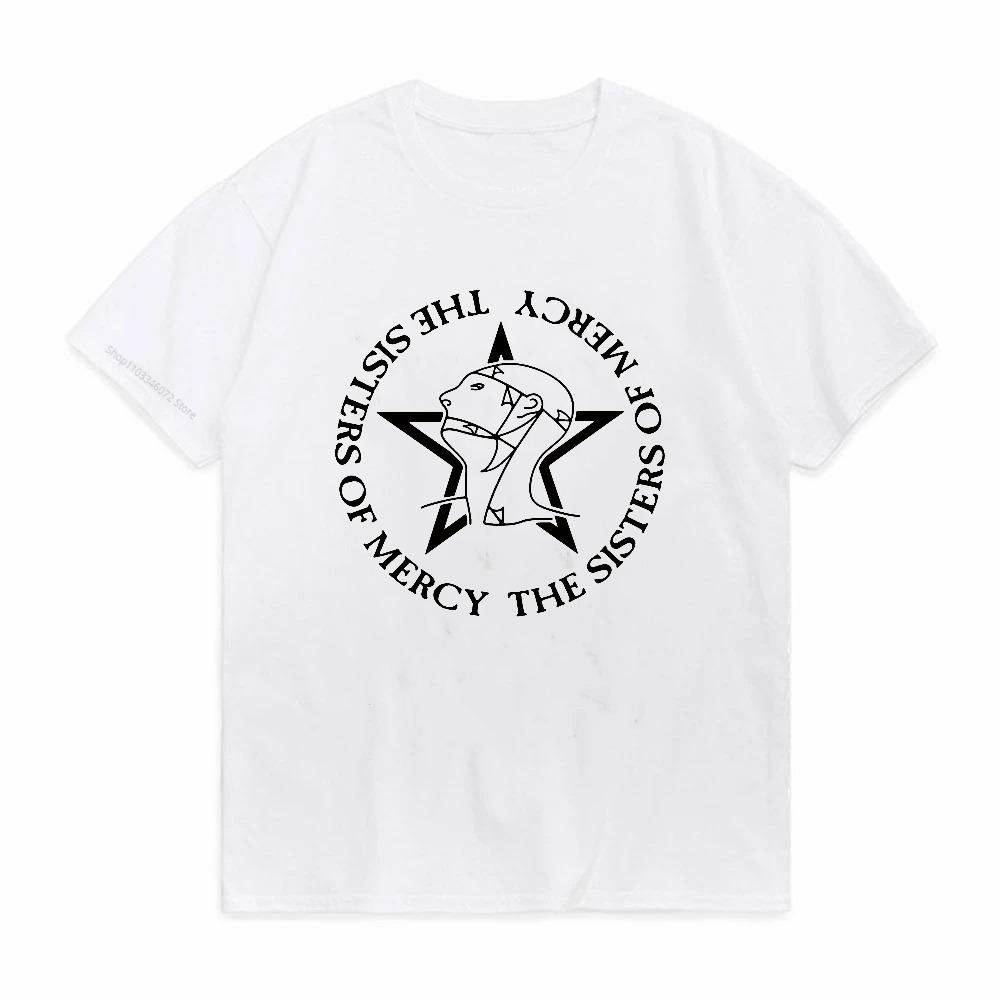 The Sisters Of Mercy Graphic Tshirt Unisex Unisexngoth Rock Band T Shirts Summer Breathable Clothing Style Cotton Tops Tees