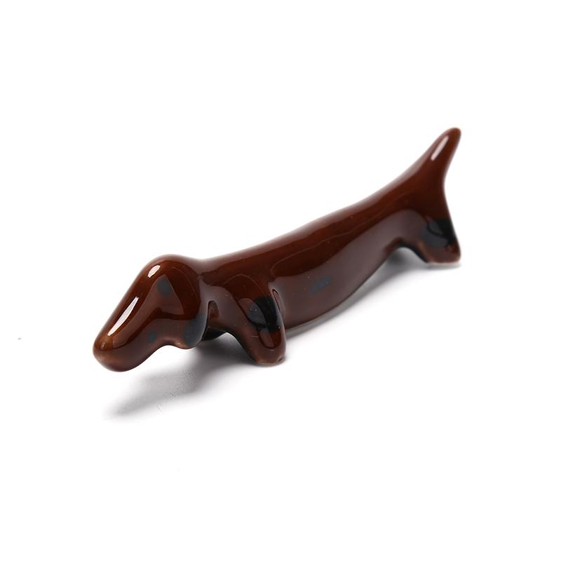 

Симпатичная ретро керамическая такса собака столовая посуда рамка украшение обеденного стола