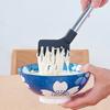 Nylon Tipped Kitchen Tongs Long Handle Salad Clip Nonslip Pastas Claw For Serving Noodles Vegetables And Grilling