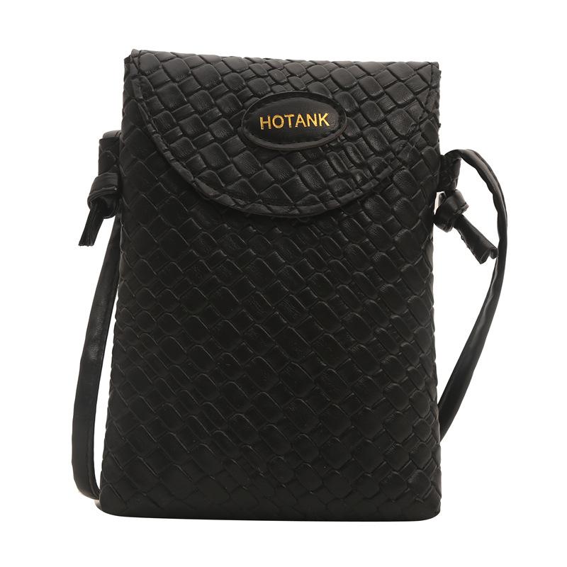 

Сумка для мобильного телефона, модная сумка через плечо, простая маленькая квадратная сумка в стиле ретро, сумка-мессенджер в иностранном стиле, женская сумка чёрный