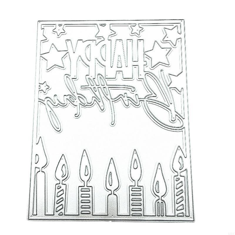 Birthday Metal Cutting Dies Card Embossing DIY Photo Album Template Mold X3UC