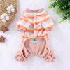 Pet Warmth Flannel Four-Legged Autumn/Winter Leashable Outfit for Dogs & Cats